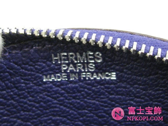 エルメスエヴリンコインケース（小銭入れ）イリス（シルバー金具）HERMES328049